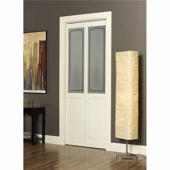 Pinecroft Mezzo Glass Bifold Door, 32-in. x 80-in., Unfinished