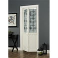thumbnail image 1 of Pinecroft Geometric Half Glass Bifold Door, 32-in. x 80-in., Unfinished Pine, 1 of 6