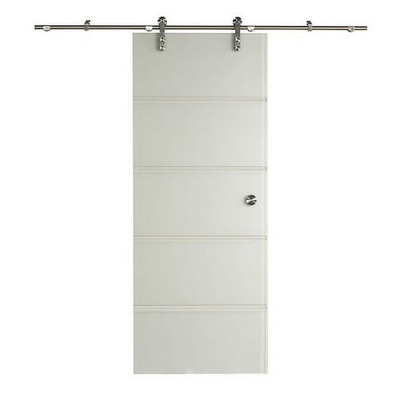 Pinecroft New Visions Contour Glass Barn Door 30" x 80" Opening Size