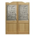 thumbnail image 1 of Pinecroft Pub 81 Full Glass Pub Unfinished Pine Louvered Cafe Door 24" x 80", 1 of 1