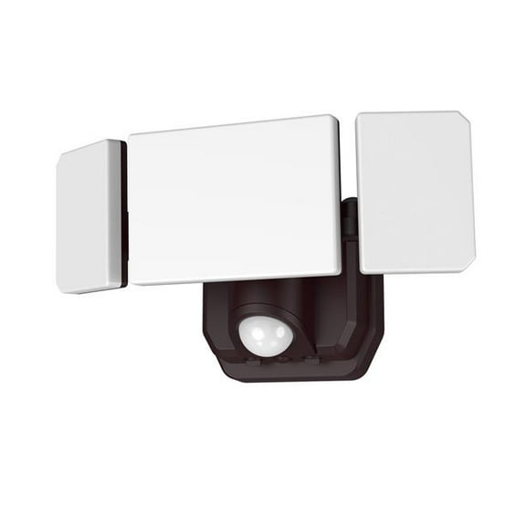 Pinegreen Lighting CL-BSLM1500-BZ 1500 Lumens Bronze Tri Head Motion Sensor Outdoor Security Light - Battery Operated