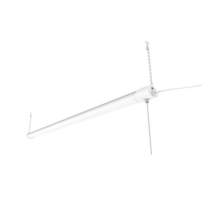 White 4-ft LED Shop Light with Cool White Illumination