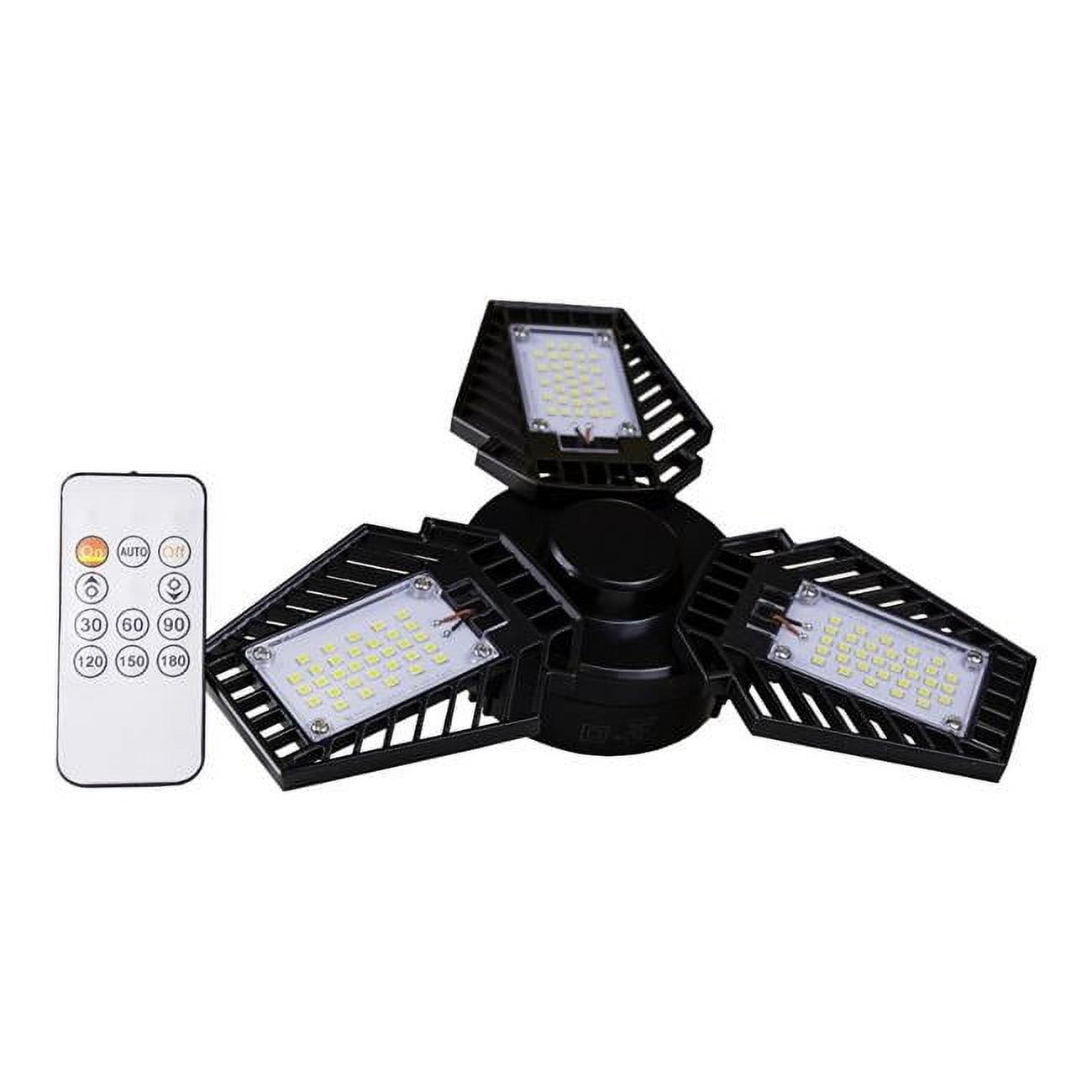 Pinegreen Lighting CL-BU-G80M-RC 8000 Lumens LED 3-Panel Adjustable Garage & Utility E26 Bulb with Motion Sensor & Remote Control