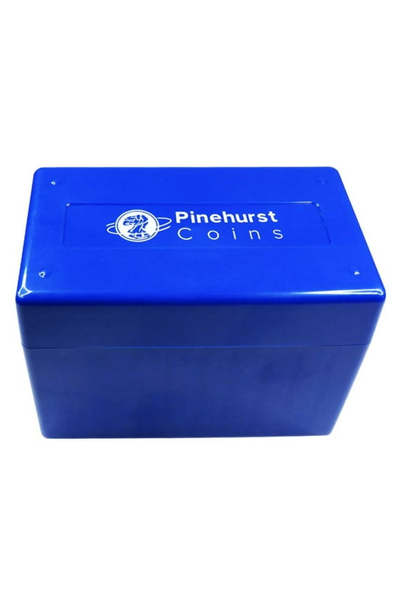 Pinehurst Coins Blue Storage Box for 10 Individual Certified Coins Fits NGC / PCGS