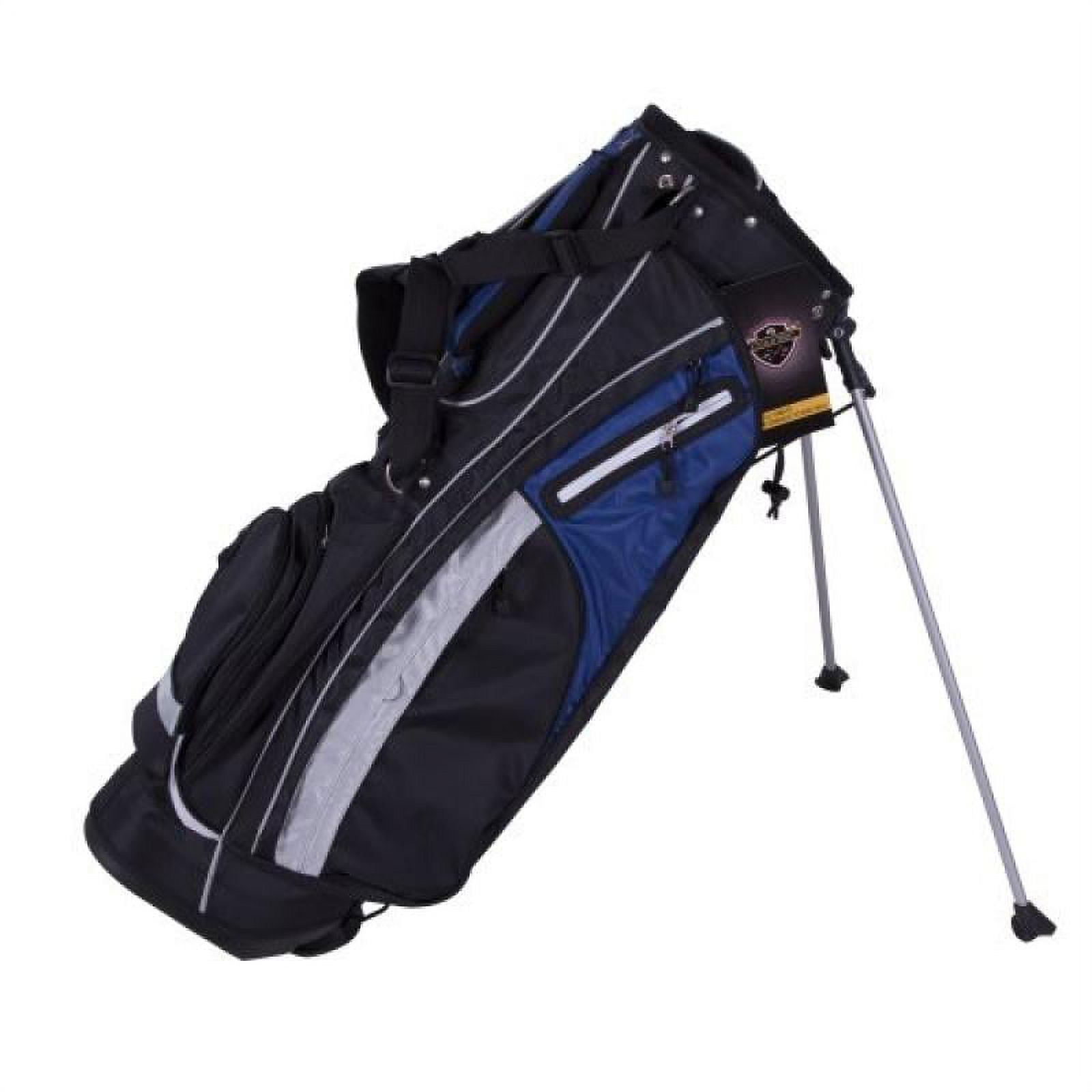 Pinemeadow Golf Courier Stand Bag (Black/Gray/Royal)