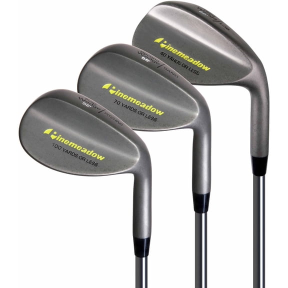 Pinemeadow Men's 3 Wedge Set, Right Hand, Steel, Regular