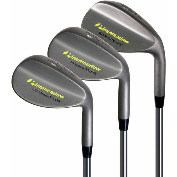 Pinemeadow Men's 3 Wedge Set, Right Hand, Steel, Regular