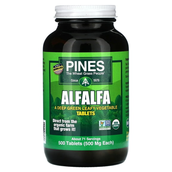 Pines International Alfalfa, 500 mg, 500 Tablets