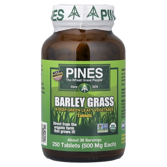 Pines International Barley Grass, 250 Tablets
