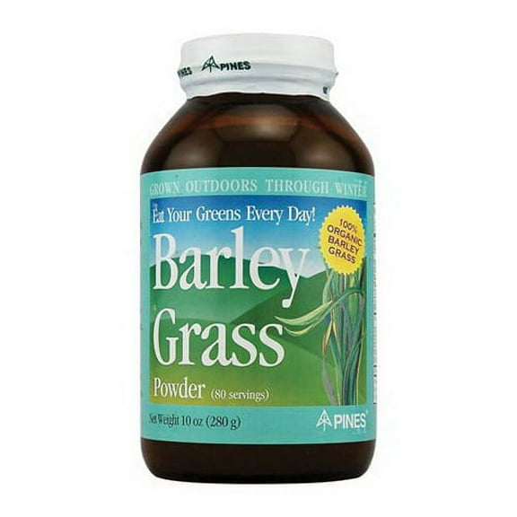 Pines International Barley Grass Powder 100% Organic, 10 Oz, 3 Pack