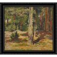 thumbnail image 1 of Pines. Summer Landscape 30x28 Large Black Ornate Wood Framed Canvas Art by Ivan Shishkin, 1 of 2