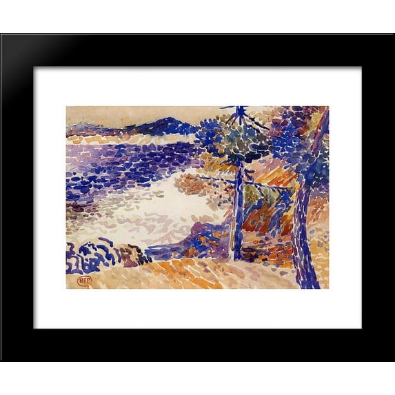 Pines by the Sea 20x24 Framed Art Print by Henri-Edmond Cross