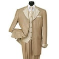thumbnail image 1 of Pinestripe Fashion Suit with Contrast Collar, Cuffs & Vest, 1 of 2