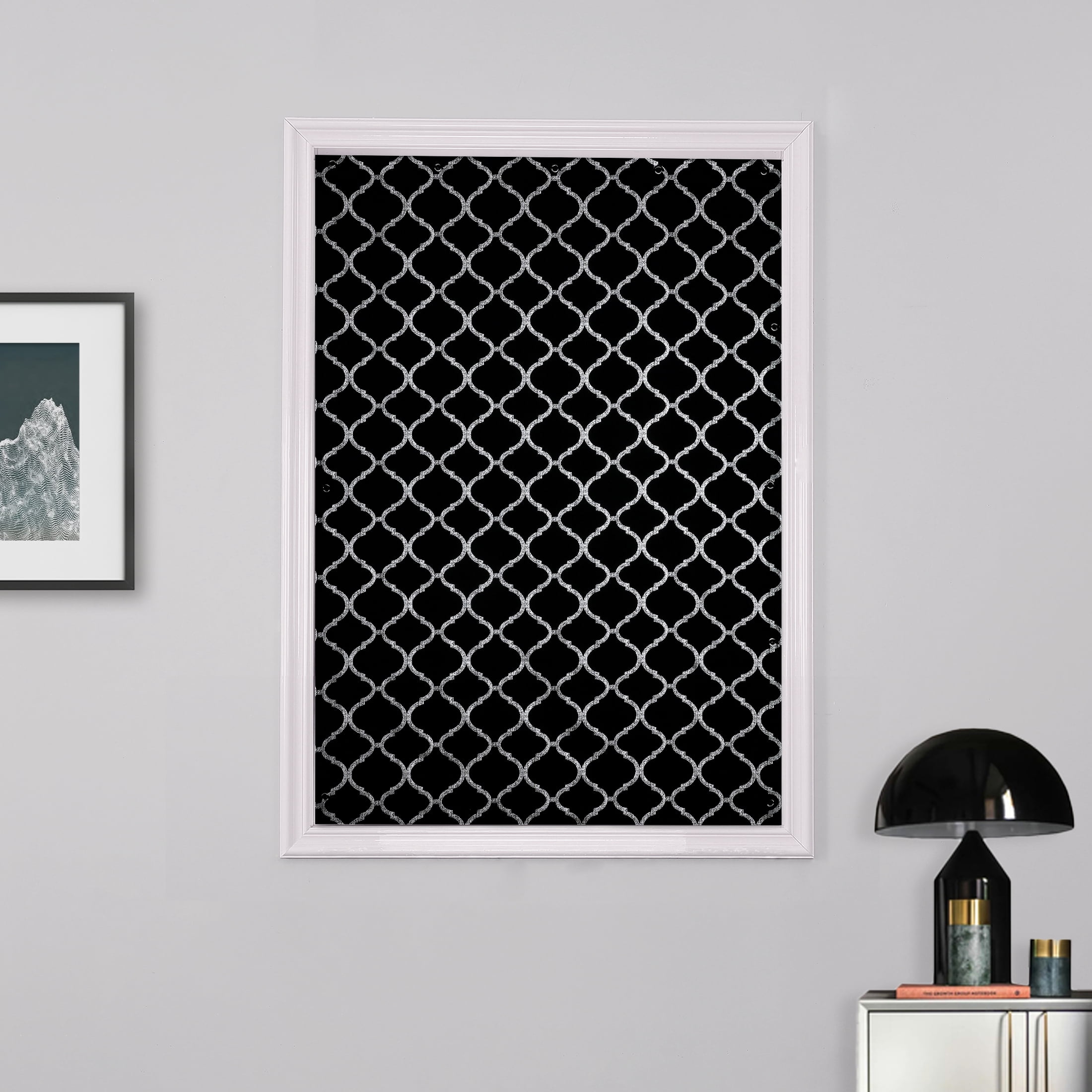 Pinewave Black Travel Blackout Curtain with Suction Cups Metallic