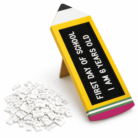 Pinewood Felt Letter Board Changeable Message Sign with 294-Piece Alphabet Set