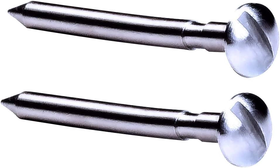 Pinewood Pro Derby Car Machined 2.5 Degree Bent Axles with Easy Turn Screw Driver Slot Polished