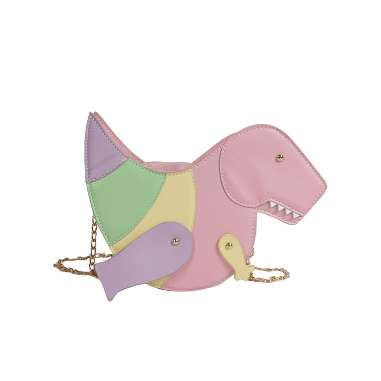 Pinfect Fashion Dinosaur Design Rivets PU Leather Purse Shoulder