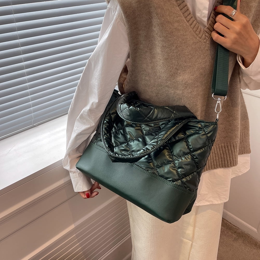 Pinfect Fashion Handbag Autumn Winter Crossbody Bags Large Capacity Padded  Cotton Office 