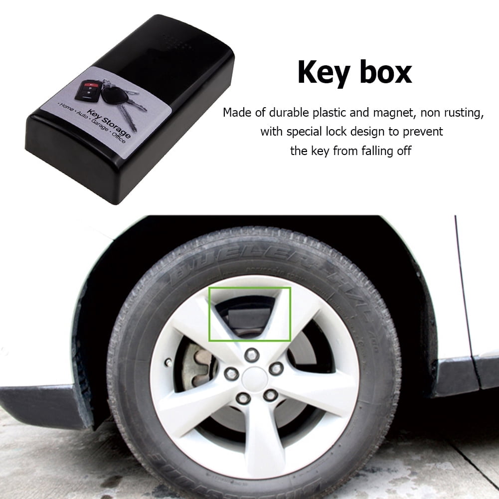 Small Car Key Box Pinfect Portable Spare Plastic Storage Container, Magnetic Car Key Box ...