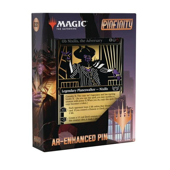 Pinfinity Magic The Gathering: New Capenna Planeswalker Ob Nixilis AR Pin Limited Edition