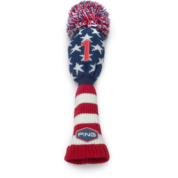 Ping Liberty Collection Knit Driver Headcover (Red/White/Blue, Limited Edition) 2022 NEW