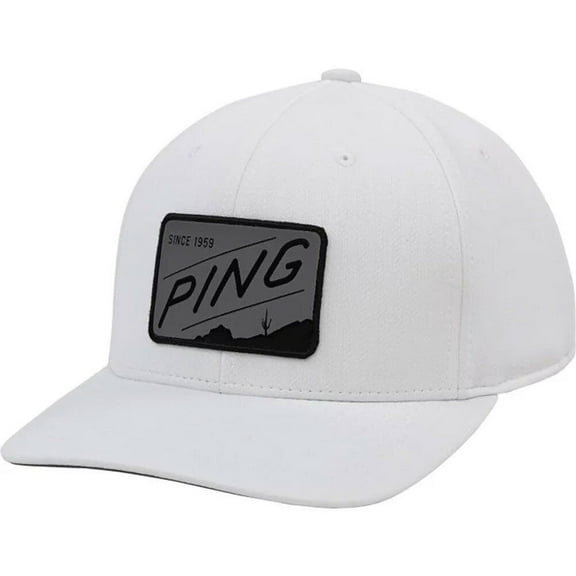 Ping PP58 Camelback Performance Snapback Golf Hat (White, Adjustable) Cap NEW