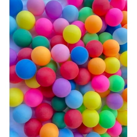 Ping Pong Balls 12 50 or 100 Pack: 3 Star Colored Table Tennis Balls for Outdoor Practice Party Games Cats Toys
