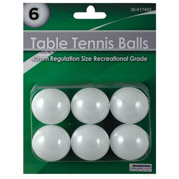 Ping Pong Balls Party Game Fun Table Tennis Balls 40 mm pack of 6 balls