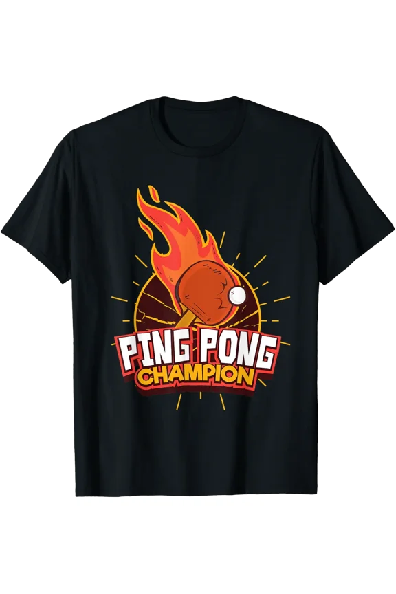 Ping Pong Champion Table Tennis T-Shirt Size S-5XL