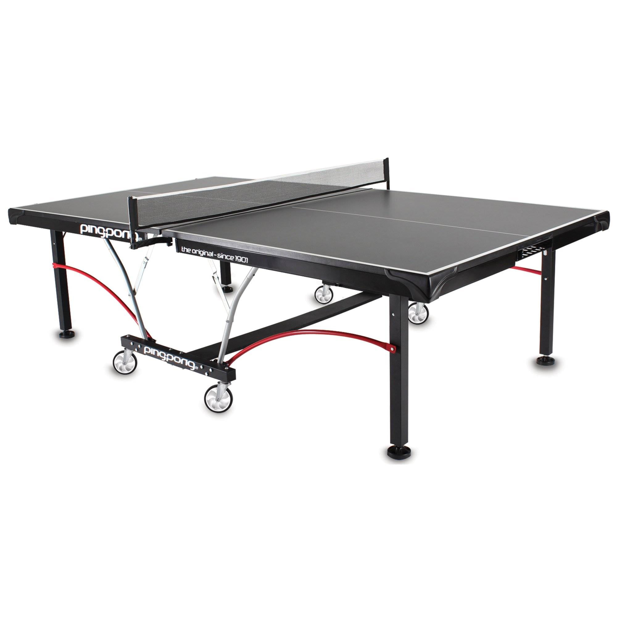 Ping-Pong Elite II Table Foldable Regulation Size Tennis Table W/ Caster Wheels, 1-inch , Indoor