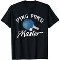 thumbnail image 1 of Ping Pong Master T Shirt Blue Paddle Gifts Tee, 1 of 3