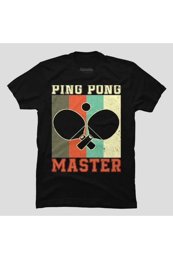 Ping Pong Master Vintage Table Tennis Player Funny Gift H28387 Unisex T-Shirt, Up to 5XL Available