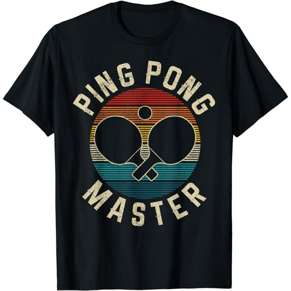 Ping Pong Master Vintage Table Tennis Player Funny Gift T-Shirt