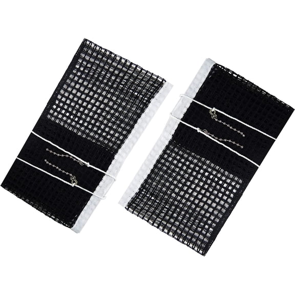 Ping Pong Nets Replacement, with Chain Tension Table Tennis Nets for Any Table 60 to 72 Inch, 2 Pack Black