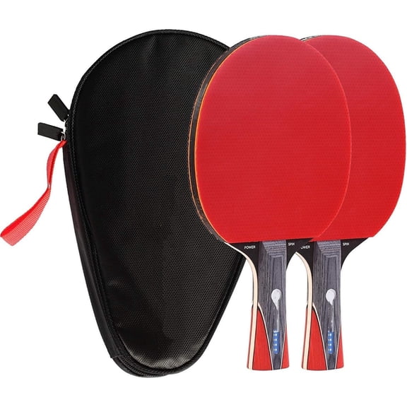 Ping Pong Paddle with Killer Spin + Case for Free - Professional Table Tennis Racket for Beginner and Advanced Players - Improve Your Ping Pong Skills with JT Ping Pong Paddle Set