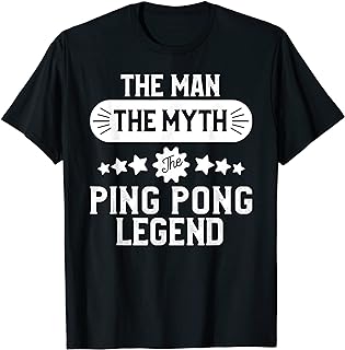 Ping Pong T-shirt for Men Funny Table Tennis Gift Tshirt - Walmart.com