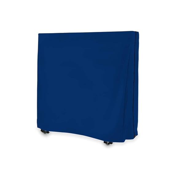 Ping Pong Table Cover for Indoor / Outdoor - Waterproof & UV Resistant Table Tennis Cover 18 Oz PVC Heavy Duty Fabric with Air Pockets & Drawstring for Snug Fit (Blue)