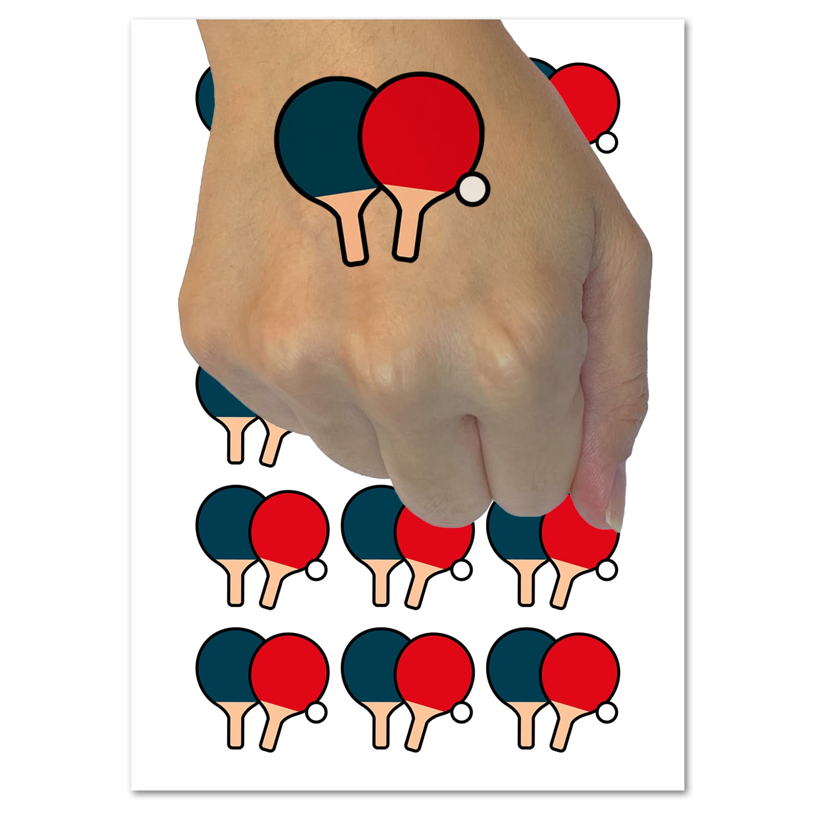 Ping Pong Table Tennis Paddles and Ball Water Resistant Temporary