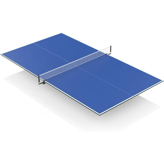Ping Pong Table Topper for Pool Table,Foldable 8x4 FT Ping Pong Conversion Top with Net Set for Billiard Table w/Net & Foam Padding, Easy Conversion