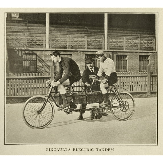 Pingault'S Electric Tandem Poster Print By The Institution Of Mechanical Engineersmary Evans