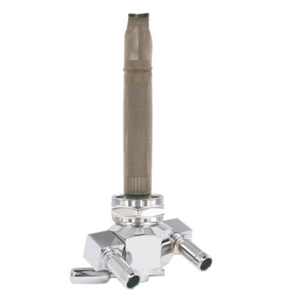 Pingel 3311-D-CH Designer Power-Flo Petcocks - Dual Outlet - Chrome