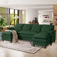 thumbnail image 1 of Pingliang Home Oversized U Shaped Couch,4 Seat Sectional Sofa with 4 Pillows,Upholstered Symmetrical Cloud Couch with Double Chaise,Wrap Around Sofa Modular sofa for Living Room Apartment Office, 1 of 7