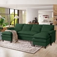 thumbnail image 1 of Pingliang Home Oversized U Shaped Couch,4 Seat Sectional Sofa with 4 Pillows,Upholstered Symmetrical Cloud Couch with Double Chaise,Wrap Around Sofa Modular sofa for Living Room Apartment Office, 1 of 8