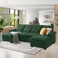 thumbnail image 1 of Pingliang Home 110" Oversized U Shaped Couch,4 Seat Sectional Sofa with 4 Pillows,Upholstered Symmetrical Cloud Couch with Double Chaise,Wrap Around Sofa Modular sofa for Living Room Apartment Office, 1 of 9