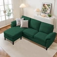 thumbnail image 1 of Pingliang Home 80" Sectional Sofa Couch,L Shaped 3 Seat with Reversible Storage Ottoman and Side Pockets, Modern Polyester Fabric Sofa Couches for Living Room Apartment Office Studio Small Space, 1 of 11
