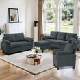 thumbnail image 1 of Pingliang Home Living Room Furniture Set, Sectional Sofa Couch with Storage Ottoman and Accent Chair and Loveseat, Modern L Shaped 6 Seater Couch Sofa Set,for Living Room,Apartment,Studio,Office, 1 of 6