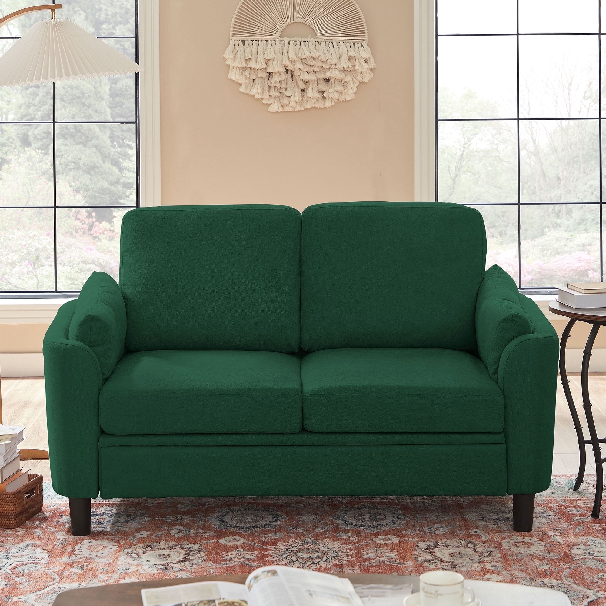 Pingliang Home 59" Loveseat Small Sofa Couch 2 Seater for Living Room Bedroom Apartment Studio Office,Double Seat Love Seat