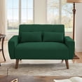 thumbnail image 1 of Pingliang Home Loveseat Small Sofa 2 Seater Sofa Couch with 2 Pillows, Modern Linen Fabric Love Seat for Apartment Bedroom Living Room Small Space Office Studio,Green, 1 of 10