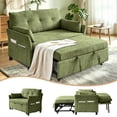 thumbnail image 1 of Pingliang Home 3 in 1 Convertible Sleeper Sofa Bed, Pull Out Loveseat Couch with Adjustable Backrest and Storage Pocket,Modern Double Seater Couch with 2 Pillows for Living Room,Apartment,Small Space, 1 of 11
