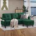 thumbnail image 1 of Pingliang Home Sectional Sofa Couch for Living Room, Modular 3 Seat Sectional L Shaped Couch with Storage Ottoman, Modern Linen Fabric Sofa for Small Space Apartment Office Home, 1 of 11